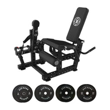 Load image into Gallery viewer, Oli Joy 5415 Premium Leg Curl Extension Bundle – Commercial Dual-Function Machine with 100 kg Olympic Rubber Bumper Plates