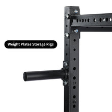 Load image into Gallery viewer, Squat Rack Half Cage With Weight Storage Rigs – 2.0mm Modular Rack System + Bench