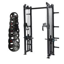 Load image into Gallery viewer, Half Cage Cable Crossover (Plate Loaded) + 100KG Weights Bundle