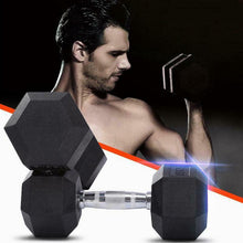 Load image into Gallery viewer, 2.5kg to 17.5g Hex Dumbbell &amp; Storage Rack Bundle (6 pairs - 110kg)
