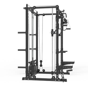 Commercial Grade Smith Machine With Weights Squat Rack Crossover Machine - Oli Joy Sports