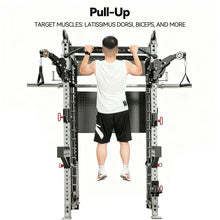 Load image into Gallery viewer, All-in-One Smith Machine Cable Crossover – Pin-Loaded Strength Trainer for Home & Commercial Gym