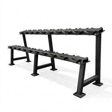 OLI JOY 2-Layer Dumbbell Rack for 10 Pairs Round Dumbbells Bundle(2.5KG-25KG) 275kg