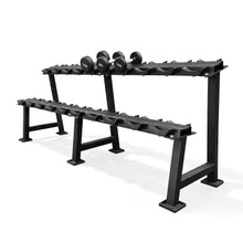Load image into Gallery viewer, OLI JOY 2-Layer Dumbbell Rack for 10 Pairs Weight Storage