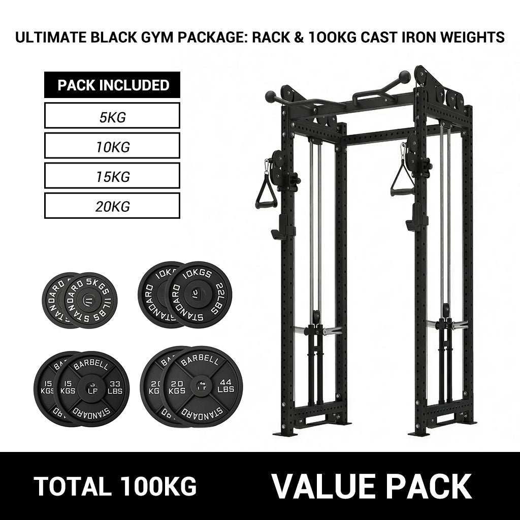 3.0mm cable crossover machine plate load with 100kg cast iron plates