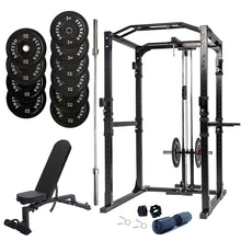Load image into Gallery viewer, 5108 Commercial Grade Power Rack Cage Bundle with Cable Crossover