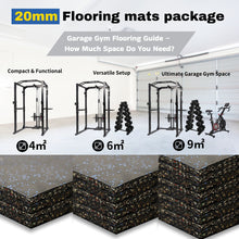 Load image into Gallery viewer, Pre Order 9PCS* 20mm Flooring Mat Soft Rubber Gym Flooring 1Mx 1M Tiles Mat - Oli Joy Sports