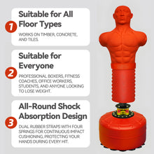 Load image into Gallery viewer, Silicone Skin Free-Standing Human BOB Boxing Punching Dummy Bag – Dummy Bag, Bob Punching Dummy, Heavy Bag and Stand