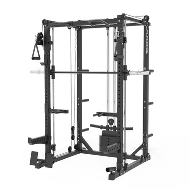 Commercial Grade Smith Machine With Weights Squat Rack Crossover Machine - Oli Joy Sports