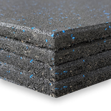 4PCS* 15mm 1Mx 1M Flooring Mat Bundle Soft Rubber Gym Flooring Tiles Mats - Oli Joy Sports