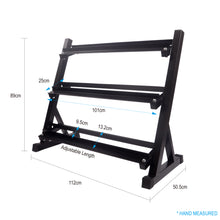 Load image into Gallery viewer, 2.5kg to 20kg Hex Dumbbell & Storage Rack Bundle (8 pairs -180kg) - Oli Joy Sports