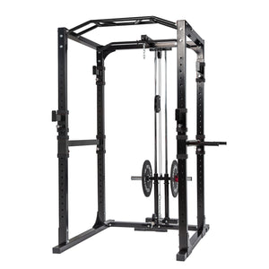 Power Rack Bundle - 150kg Rubber Weight Plates, Barbell & Bench