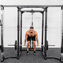 Load image into Gallery viewer, Commercial Grade Power Rack Cage Plus Cable Crossover Attachment (Black Colour) - Oli Joy Sports