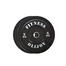 Load image into Gallery viewer, 100kg Black Bumper Plates & Barbell Bundle (2.2m bar) - Oli Joy Sports