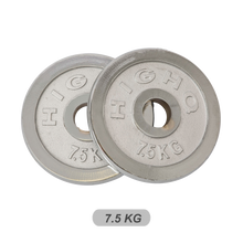 Load image into Gallery viewer, Olympic Silver Cast Iron Weight Plates 2.5/5/7.5/10/15/20kg