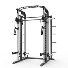 Load image into Gallery viewer, Smith Machine Bundle - 100kg Rubber Weight Plates, Barbell & Bench - Oli Joy Sports