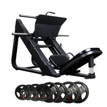 Load image into Gallery viewer, Pre Order Leg Press Machine Bundle - 100kg Rubber Weight Plates - Oli Joy Sports