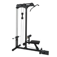 Load image into Gallery viewer, Lat Pull Down Low Row Machine Bundle - 150kg Black Bumper Plates - Oli Joy Sports