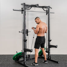 Load image into Gallery viewer, Multifunctional Half Rack Smith Machine Lat Pull Down Chest Press Dip Bar Landmine - Oli Joy Sports