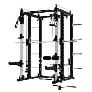 Premium Grade Smith Machine Squat Rack Lat Pull Down Crossover Machine - Oli Joy Sports