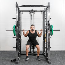 Load image into Gallery viewer, Premium Grade Smith Machine Squat Rack Lat Pull Down Crossover Machine - Oli Joy Sports