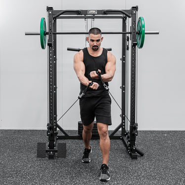 Commercial Grade Smith Machine With Weights Squat Rack Crossover Machine - Oli Joy Sports