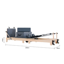 Load image into Gallery viewer, Foldable Pilates Reformer Oak Wood
