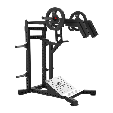 Commercial Hack Squat Machine 150kg Olympic Rubber Bumper Plates Set