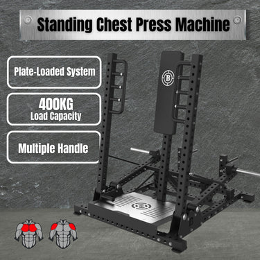 Commercial Standing Chest Press Machine - Oli Joy Sports