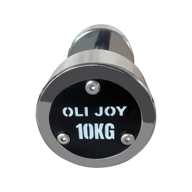 Chrome Dumbbell Round Dumbbell (2.5kg-30kg/ 2.5kg increments) - Oli Joy Sports