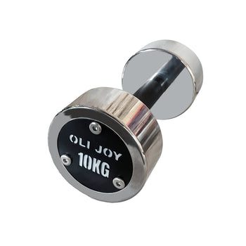 Chrome Dumbbell Round Dumbbell (2.5kg-30kg/ 2.5kg increments) - Oli Joy Sports