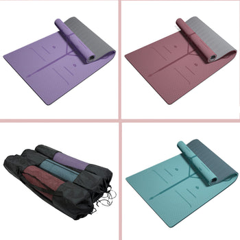 Extra Thick Pilates/Yoga/Gym Mat Alignment Lines (8mm Thickness) - Oli Joy Sports