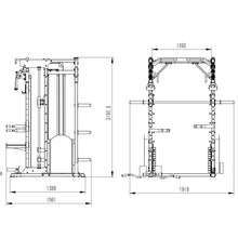 Load image into Gallery viewer, 10-in-1 Professional Power Rack: Smith Machine, Dual Adjustable Pulley & Pull-Up Station