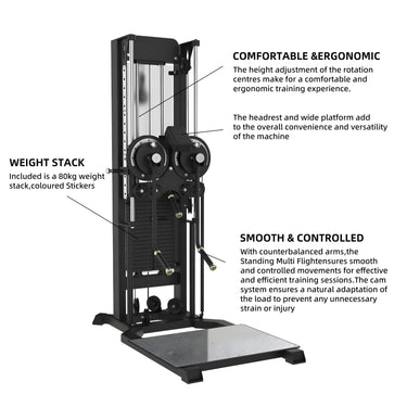 OLI JOY Commercial Pin-Loaded Standing Lateral Raise