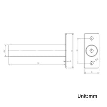 Load image into Gallery viewer, 2 PCS Plate Holder/Weight Storage Rig for Olympic Barbell 2.0mm Modular Power Rack System