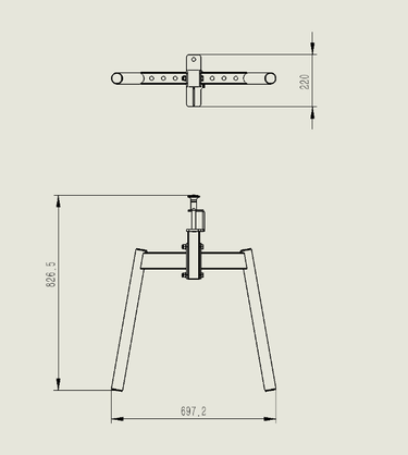 OLIJOY 3.0mm Heavy-Duty Power Rack Dip Bar Attachment for 18mm accessory pin holes