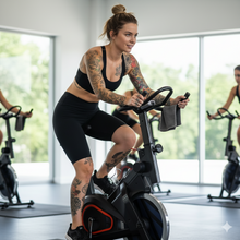 Load image into Gallery viewer, Oli Joy 18 kg Flywheel Exercise Bike — Electronic Magnetic Resistance Spin & Stationary Bike for Home