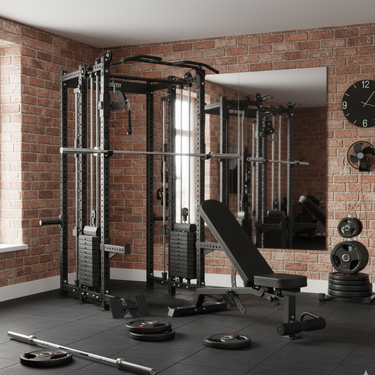 Oli Joy 8019 Supreme Strength Bundle – All-in-One Smith Machine with 140 kg Stacks, 155 kg Plates & Bench