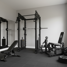 Load image into Gallery viewer, Oli Joy 5492 Elite Pro Strength Bundle – Cable Crossover Power Rack with 150 kg Plates, Smith System & Leg Curl Machine