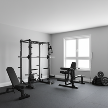 Load image into Gallery viewer, Oli Joy 5383 Power Plus Bundle – Smith Machine with 150 kg Plates, Leg Machine & Gym Mat
