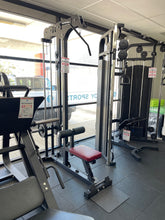 Load image into Gallery viewer, Lat Pull Down Low Row Machine Bundle - 100kg Black Bumper Plates - Oli Joy Sports