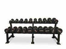 Load image into Gallery viewer, OLI JOY 2-Layer Dumbbell Rack for 10 Pairs Round Dumbbells Bundle(2.5KG-25KG) 275kg