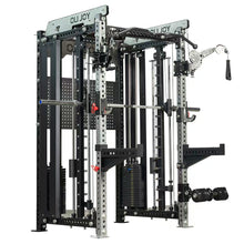 Load image into Gallery viewer, Gym equipment rack with various attachments on a white background