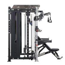 Load image into Gallery viewer, All-in-One Smith Machine Cable Crossover Machine Pin Load +3 Point Adjustable Bench