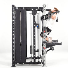 Load image into Gallery viewer, All-in-One Smith Machine Cable Crossover – Pin-Loaded Strength Trainer for Home & Commercial Gym