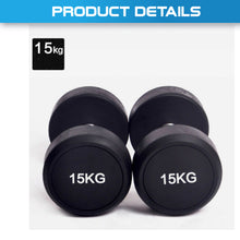 Load image into Gallery viewer, 2.5KG-40KG Commercial Grade Round Rubber Dumbbells
