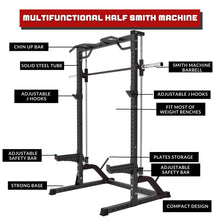 Load image into Gallery viewer, Multifunctional Half Rack Smith Machine - Oli Joy Sports