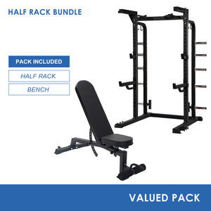 Half Rack & Adjustable Bench Bundle