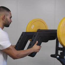 Load and play video in Gallery viewer, Commercial Hack Squat Machine Standing Hack Squat Machine Plate Loaded