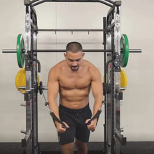 Load and play video in Gallery viewer, Commercial Grade Multi Functional Smith Machine Cable Crossover Machine